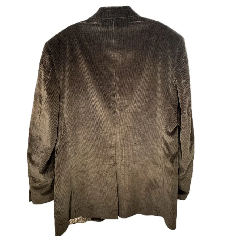 Saddlebred Corduroy Sport Coat Mens 40L Brown Blazer Jacket Cotton‎ NEW Academia